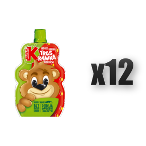 Kubuś Mus 100% truskawka jabłko banan marchew 100 g 12 szt.