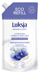 Mydło w płynie Luksja Creamy&Soft len i mleczko ryżowe zapas 400 ml