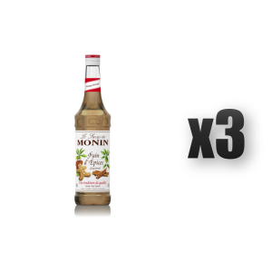 Monin Gingerbread - syrop piernikowy 0,7l 3 szt.
