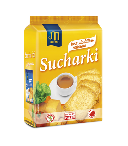 Sucharki bez dodatku cukrów Mamut 225g