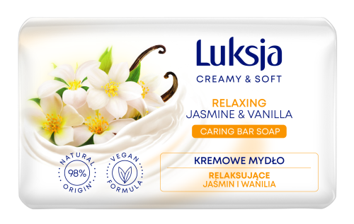 Mydło kostka Luksja Creamy&amp;Soft jaśmin i wanilia 90g