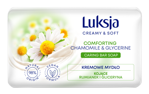 Mydło kostka Luksja Creamy&amp;Soft rumianek i gliceryna 90g