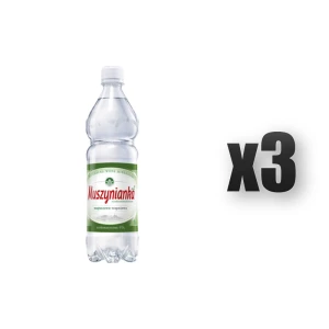 Muszynianka Plus Woda Mineralna Wysokozmineralizowana Lekko Gazowana 0,6 l 3 szt.