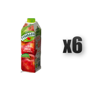 Tymbark Sok 100% jabłko 1 l 6 szt.