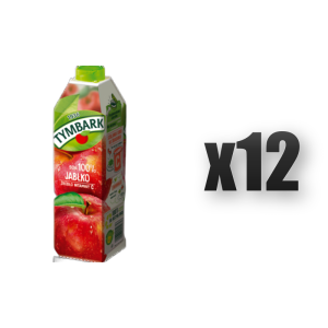 Tymbark Sok 100% jabłko 1 l 12 szt.