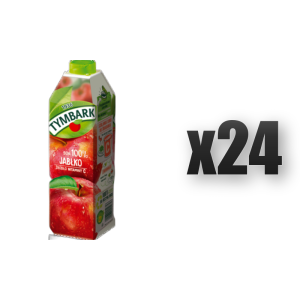 Tymbark Sok 100% jabłko 1 l 24 szt.