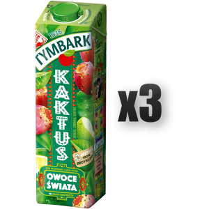 Tymbark Owoce Świata Napój wieloowocowy kaktus 1 l 3 szt.