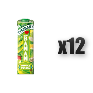 Tymbark Owoce Świata Napój wieloowocowy zielony banan 1 l 12 szt.