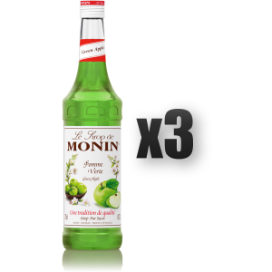 Monin Green Apple - syrop zielone jabłko 0,7l 3 szt.