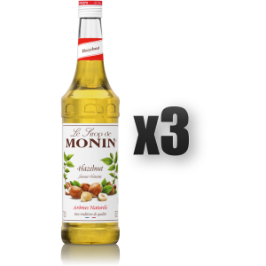 Monin Hazelnut - syrop orzech laskowy 0,7l 3 szt.
