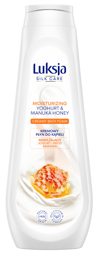 Kremowy płyn do kąpieli Luksja Silk Care jogurt i miód manuka 900ml