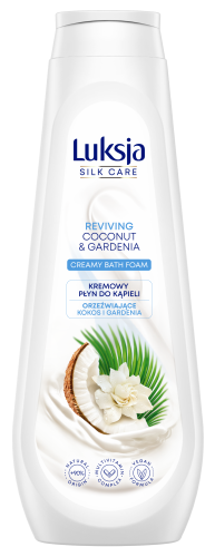 Kremowy płyn do kąpieli Luksja Silk Care kokos i gardenia 900ml