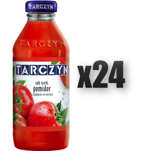 Tarczyn Sok 100% pomidor z dodatkiem soli morskiej 300 ml 24 szt.