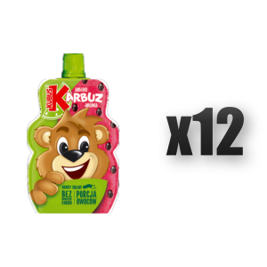 Kubuś Mus 100% jabłko arbuz aronia 100 g 12 szt.