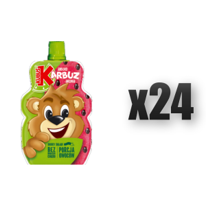 Kubuś Mus 100% jabłko arbuz aronia 100 g 24 szt.