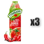 Tymbark Sok 100% pikantny pomidor 1 l 3 szt.