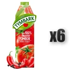 Tymbark Sok 100% pikantny pomidor 1 l 6 szt.