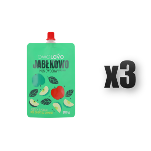 Mus jabłkowy 200g * JABŁKOWO OWOLOVO 3 szt.
