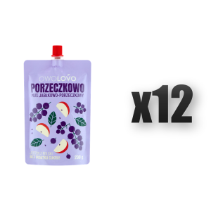 OWOLOVO Porzeczkowo Mus jabłkowo-porzeczkowy 200 g 12 szt.