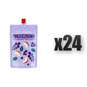 OWOLOVO Porzeczkowo Mus jabłkowo-porzeczkowy 200 g 24 szt.