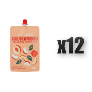 Mus jabłkowo-brzoskwiniowy 200g * BRZOSKWINIOWO OWOLOVO 12 szt.