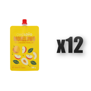Mus jabłkowo-morelowy 200g * MORELOWO OWOLOVO 12 szt.