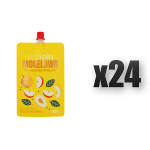 Mus jabłkowo-morelowy 200g * MORELOWO OWOLOVO 24 szt.