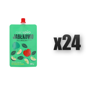 Mus jabłkowy 200g * JABŁKOWO OWOLOVO 24 szt.