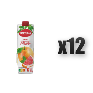 Fortuna Sok 100% Grejpfrut czerwony 1 l 12 szt.