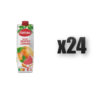 Fortuna Sok 100% Grejpfrut czerwony 1 l 24 szt.