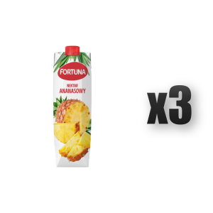 Fortuna Nektar ananasowy 1 l 3 szt.