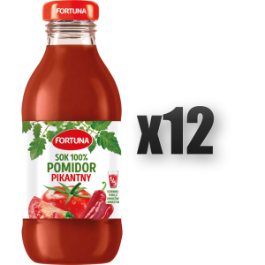 Fortuna Sok 100% pomidor pikantny 300 ml 12 szt.