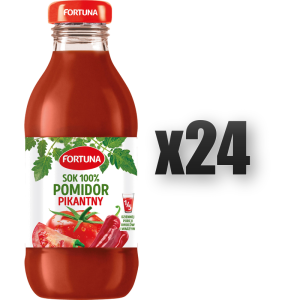 Fortuna Sok 100% pomidor pikantny 300 ml 24 szt.