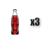 Coca Cola Zero 330 ml butelka bezzwrotna 3 szt.