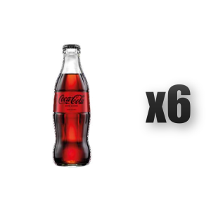 Coca Cola Zero 330 ml butelka bezzwrotna 6 szt.