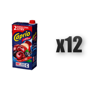 Caprio Napój jabłko aronia wiśnia 2 l 12 szt.
