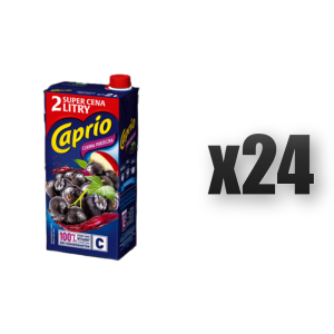 Caprio Napój czarna porzeczka 2 l 24 szt.