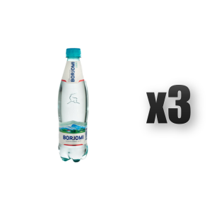 Borjomi woda mineralna gazowana 0,5l 3 szt.