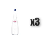 EVIAN woda mineralna gazowana szkło 750ml 3 szt.