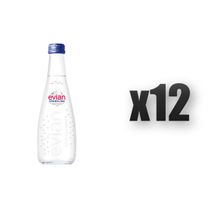 EVIAN woda mineralna gazowana szkło 330ml 12 szt.