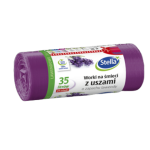 Worki na śmieci 35 l z uszami lawendowe 24 szt. Stella