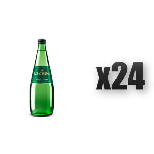 Woda Cechini Muszyna średnionasycona 0,7 l szkło 24 szt.