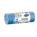 Worki na śmieci 60 l z uszami do segregacji odpadów, niebieskie 14 szt. Stella