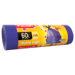 Worki na śmieci zapachowe 60 l Paclan Bunny Bugs 15 szt.