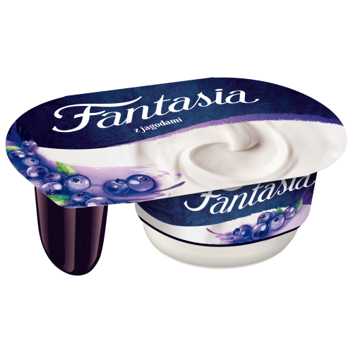 Fantasia Jogurt kremowy z jagodami 118 g Fantasia Jogurt kremowy z jagodami 118g