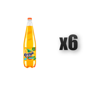 Jurajska Krzyś napój gazowany o smaku pomarańczowym 20% soku butelka pet 1,25L 6 szt.