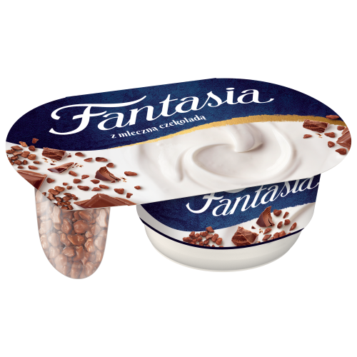 Fantasia Jogurt kremowy z mleczną czekoladą 106 g Fantasia Jogurt kremowy z mleczną czekoladą 106g