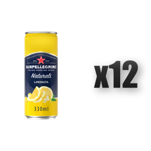 Sanpellegrino Naturali Limonata Napój Gazowany Cytrynowy na Bazie Wody 330ml 12 szt.