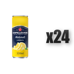 Sanpellegrino Naturali Limonata Napój Gazowany Cytrynowy na Bazie Wody 330ml 24 szt.