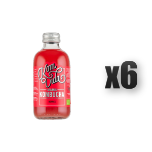 Komvida Organic Kombucha Berryvida - Czerwone owoce 250 ml 6 szt.